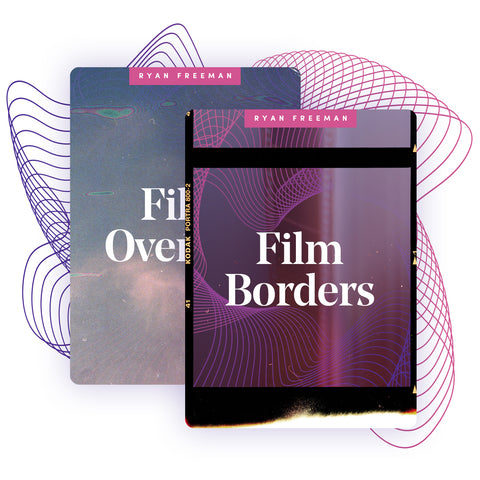 Organic Photo Film Borders + Overlays [Save 50% Bundled]